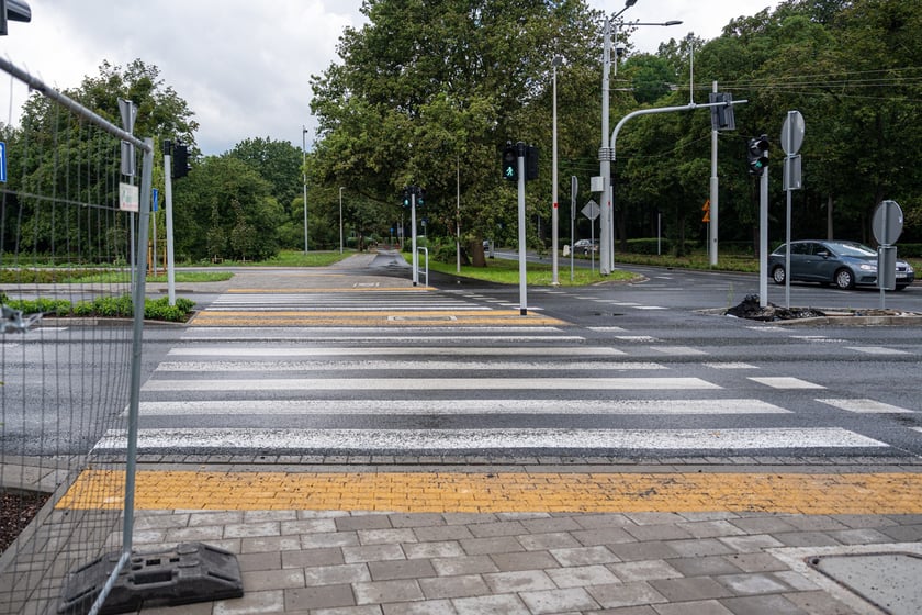 Skrzyżowanie alei Wielkiej Wyspy z ulicą Mickiewicza i aleją Paderewskiego